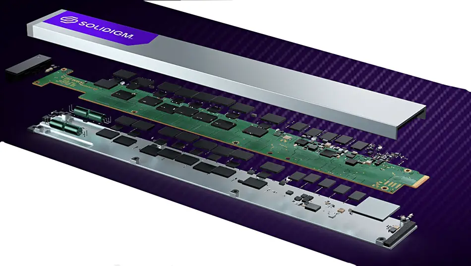 Solidigm P5336 61.44TB SSD connected to a Steam Deck