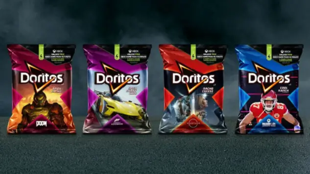 Xbox-branded Doritos bags for the promotional campaign