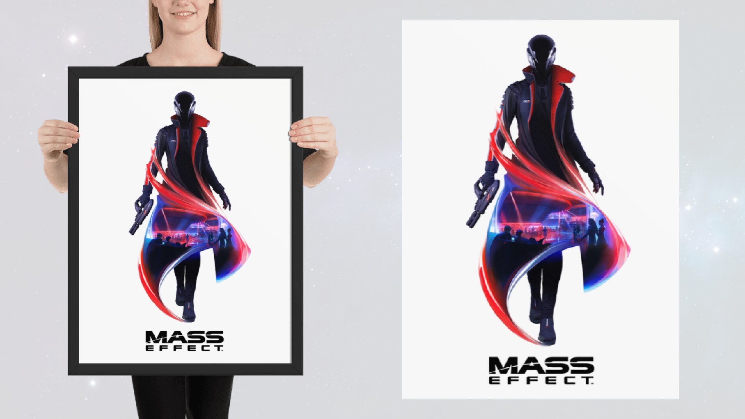 Teaser lithograph for the upcoming Mass Effect game