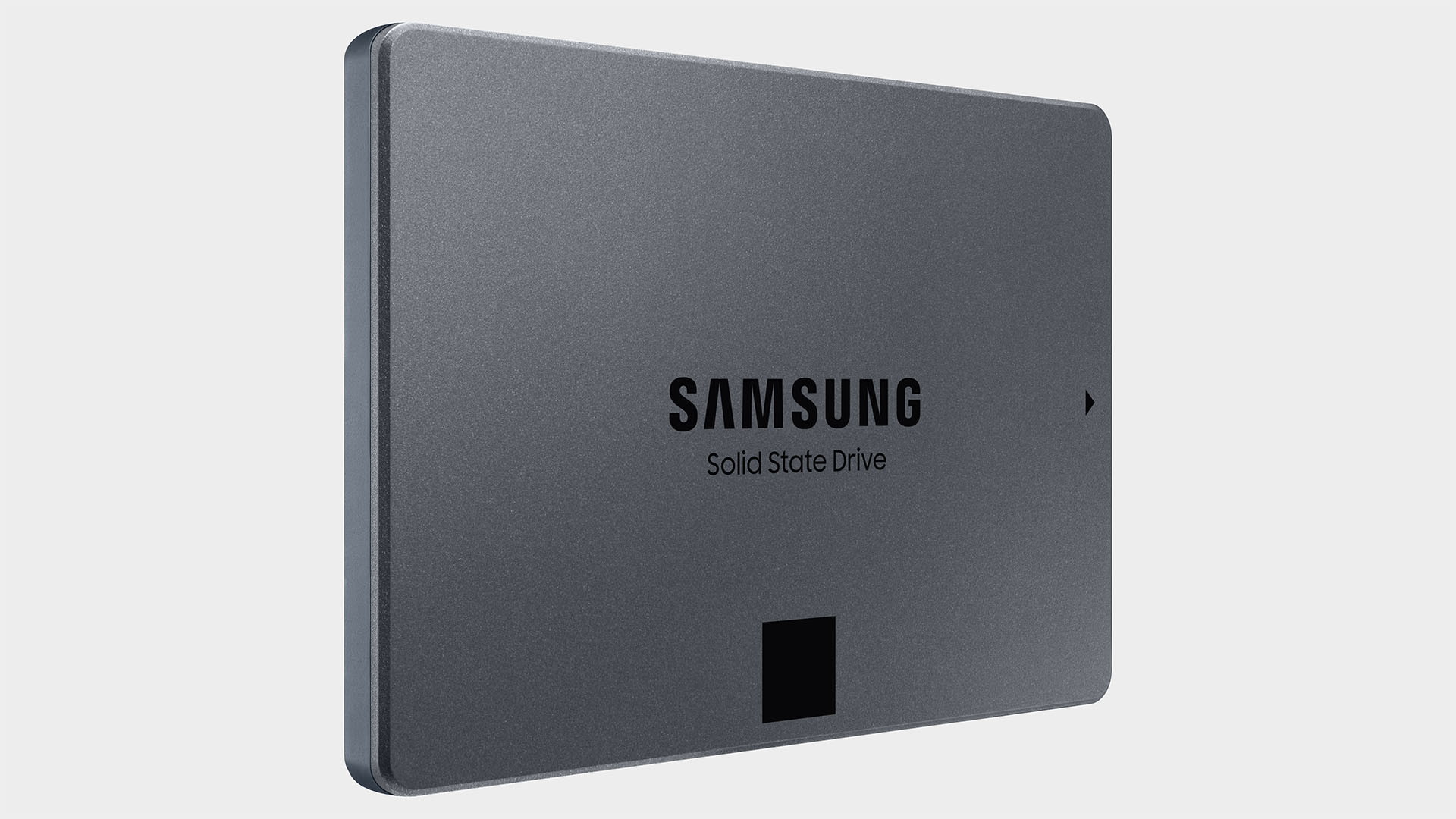 Samsung 870 QVO SSD showcasing SATA connection