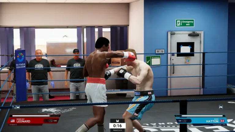 Boxers sparring in 'Undisputed' game