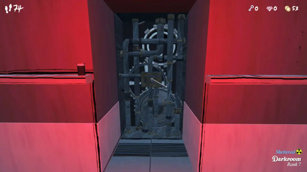 The crank mechanism for the Blue Prince elevator, accessible from the drafted northern room.