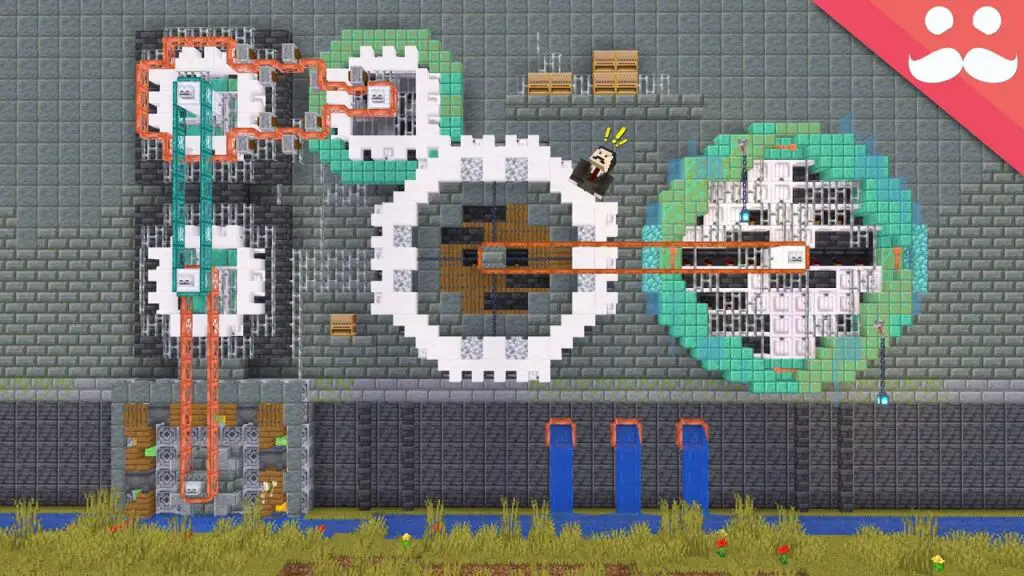 Mumbo Jumbo's mechanical cogs in Minecraft - YouTube