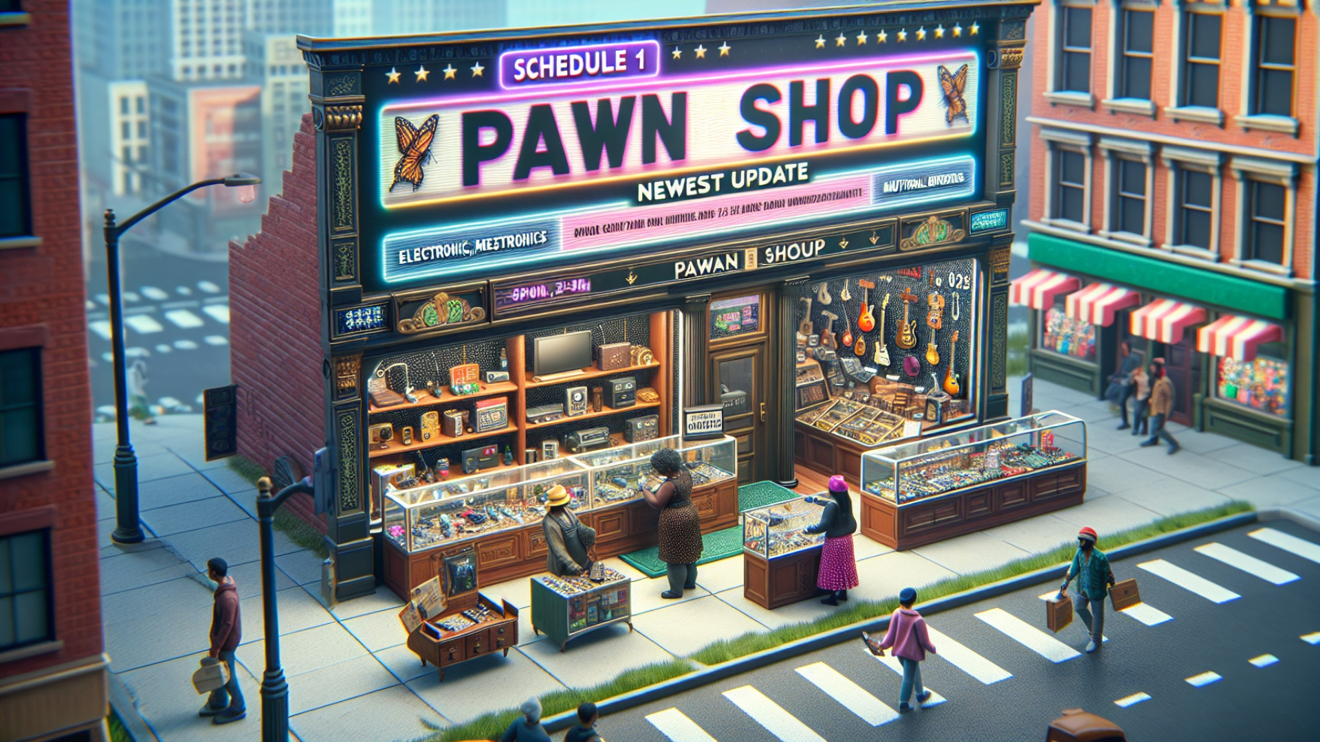 Hit Sim Schedule 1 Gets Pawn Shop in First Major Content Update