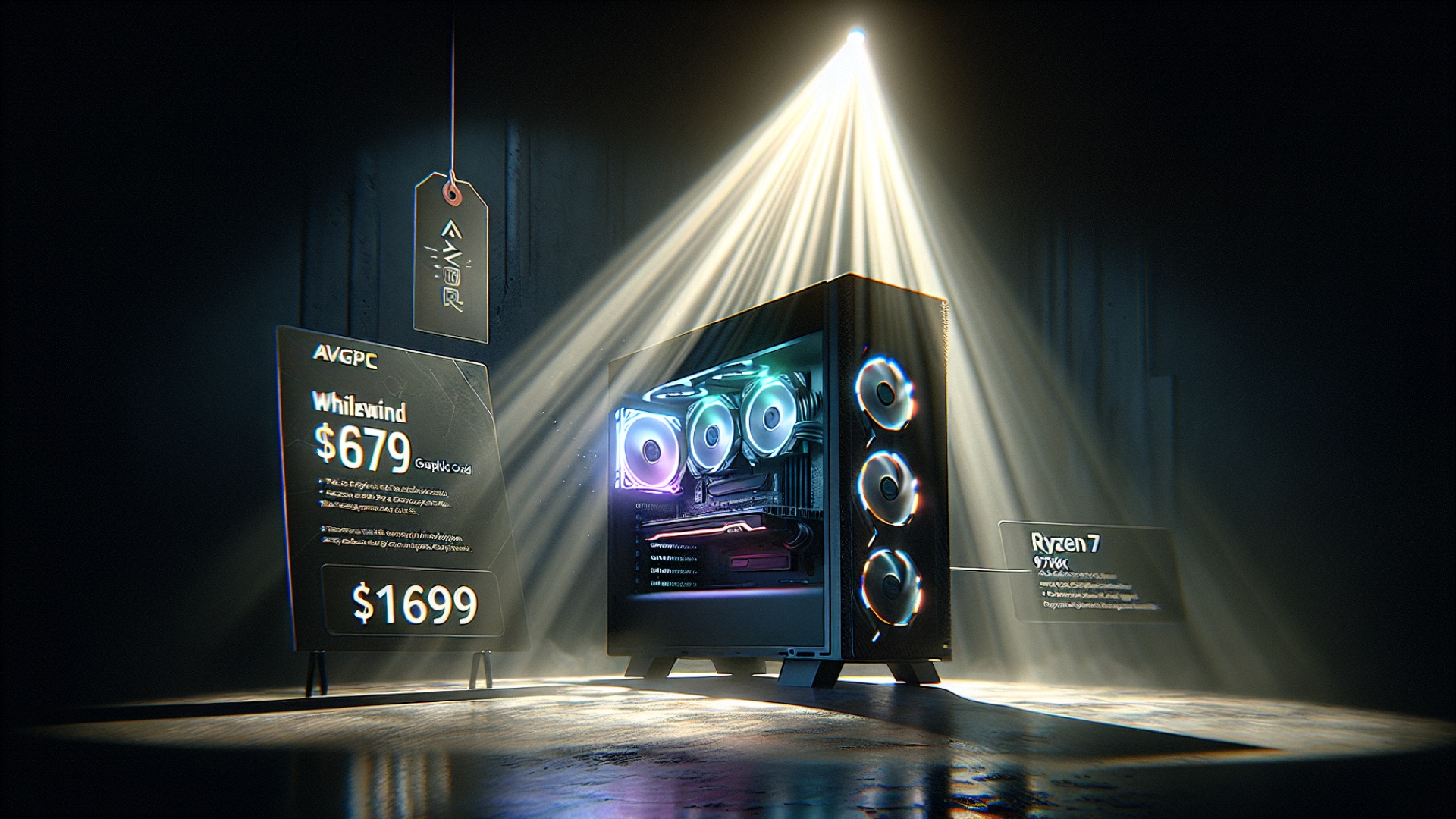 Solid Deal on Next-Gen Gaming: AVGPC Whirlwind with RTX 5070 & Ryzen 7 9700X for $1699