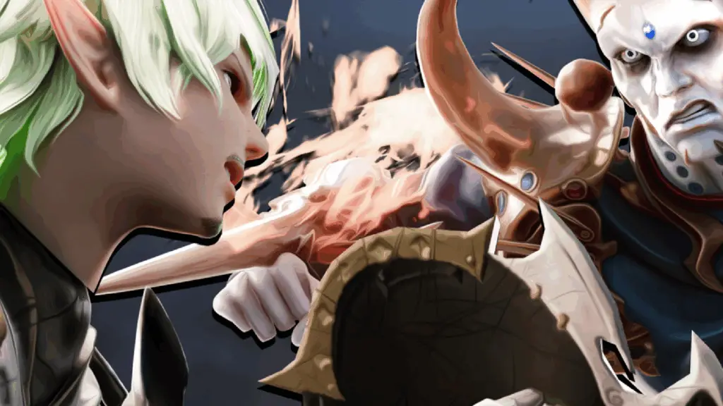 Solo Only locks blades with a boss in Final Fantasy 14.