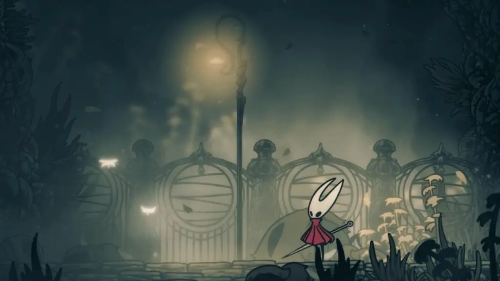 Hollow Knight: Silksong The Mist - Lamp post