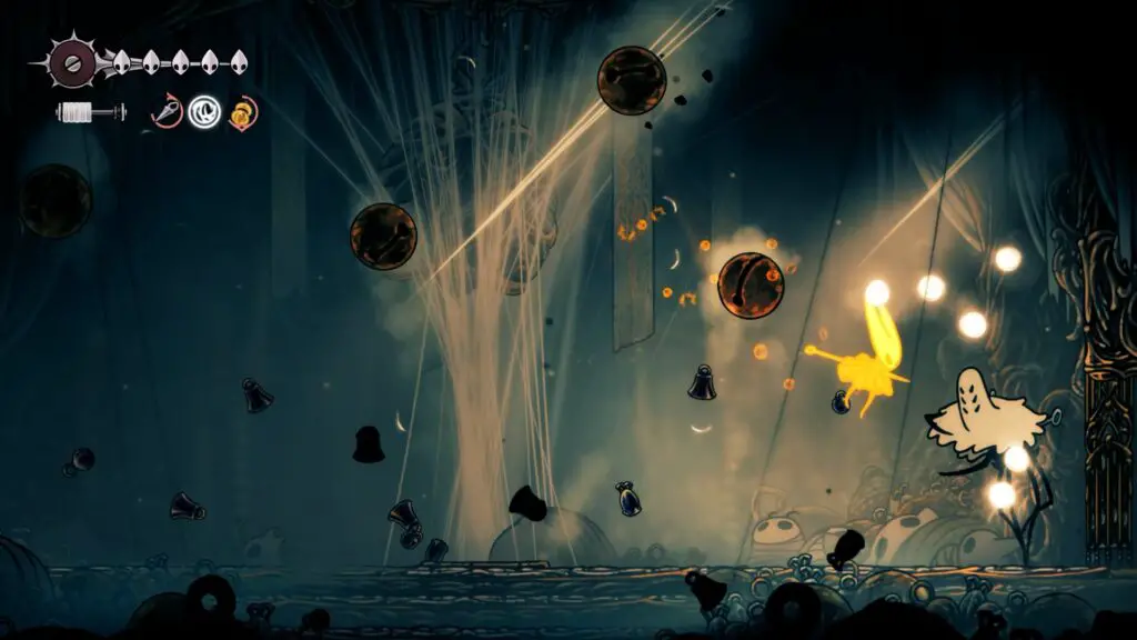 Silksong Widow boss fight bells