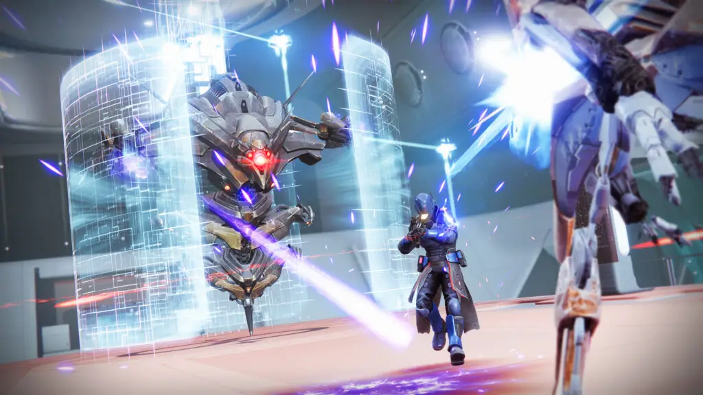 A Guardian fights against the Vex.