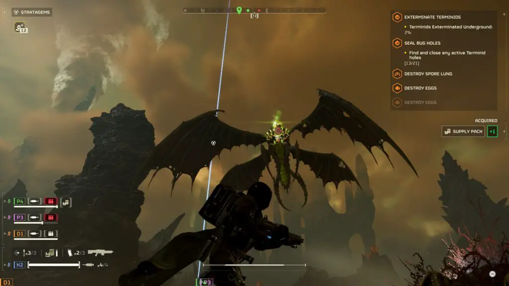 Helldivers 2 Dragon Roach hovering