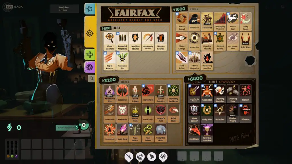 A screenshot of the shop screen in Deadlock, showcasing new items and a streamlined interface.