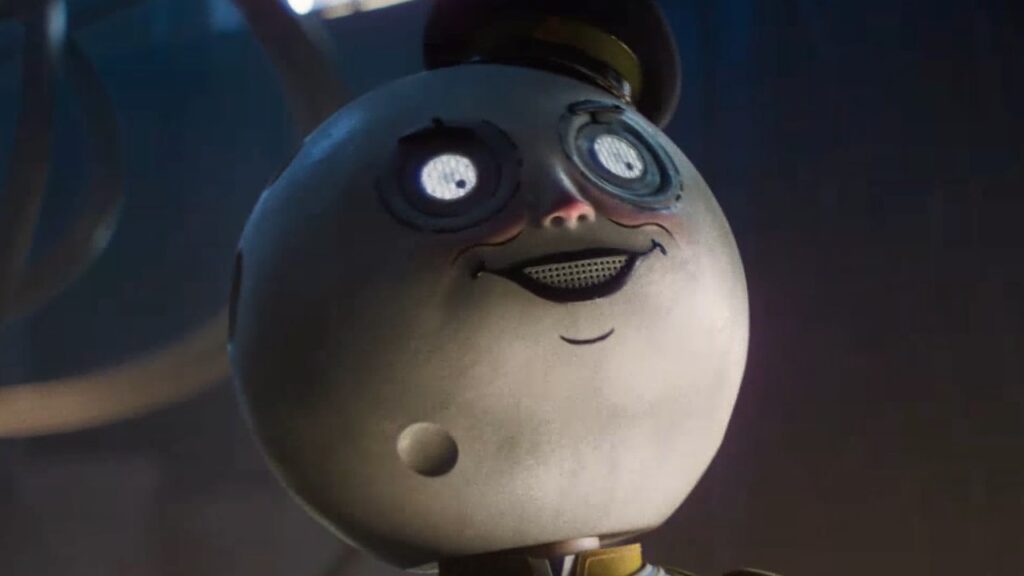 Outer Worlds moon man looking villainous