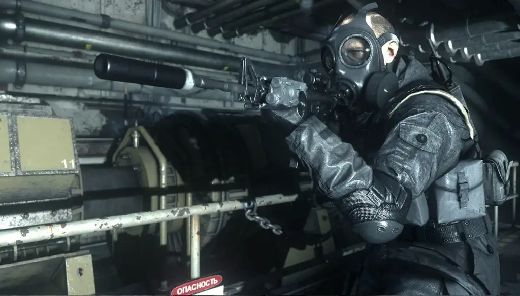 A soldier in modern tactical gear, representing the contemporary settings often found in the Call of Duty franchise.