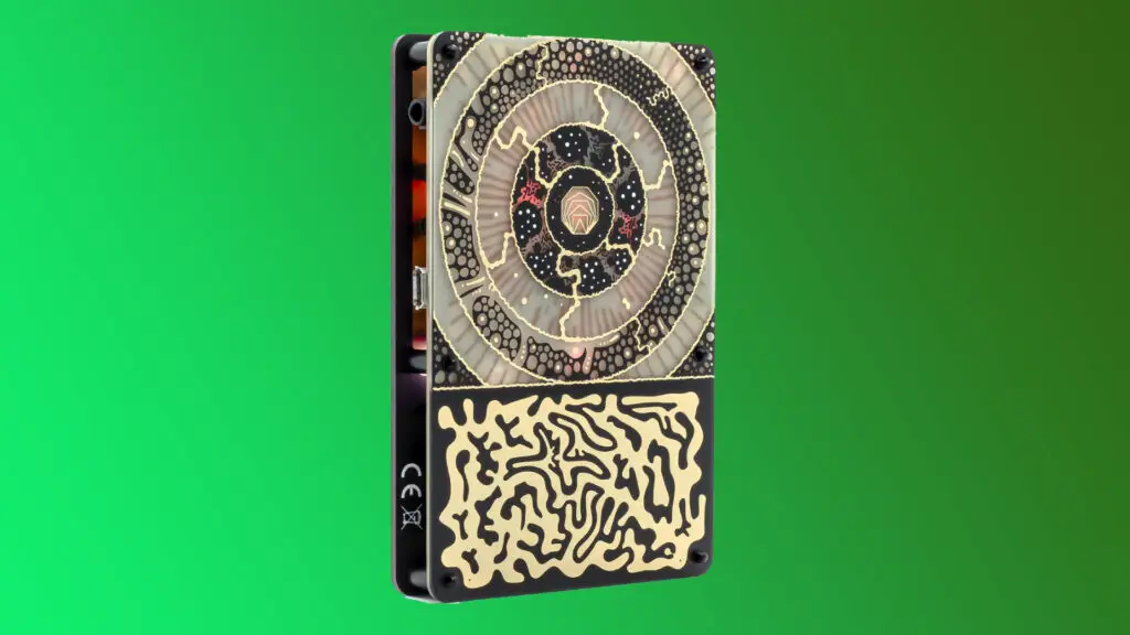 An Instruo Pocket Scion on a green gradient background