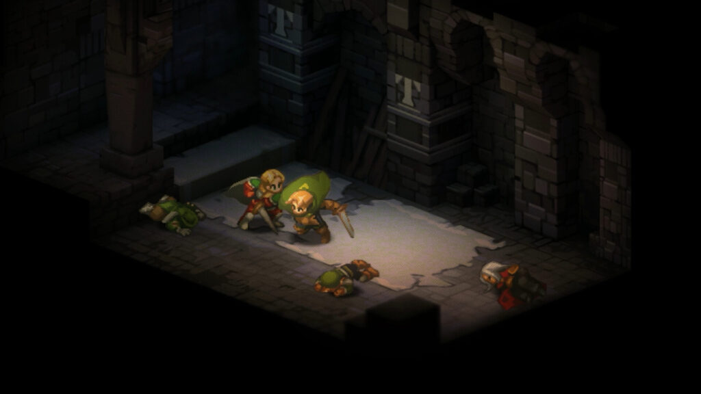 Characters fight in a cutscene in Final Fantasy Tactics: The Ivalice Chronicles.