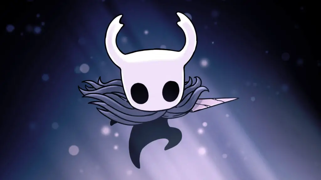Hollow Knight leaps into the air