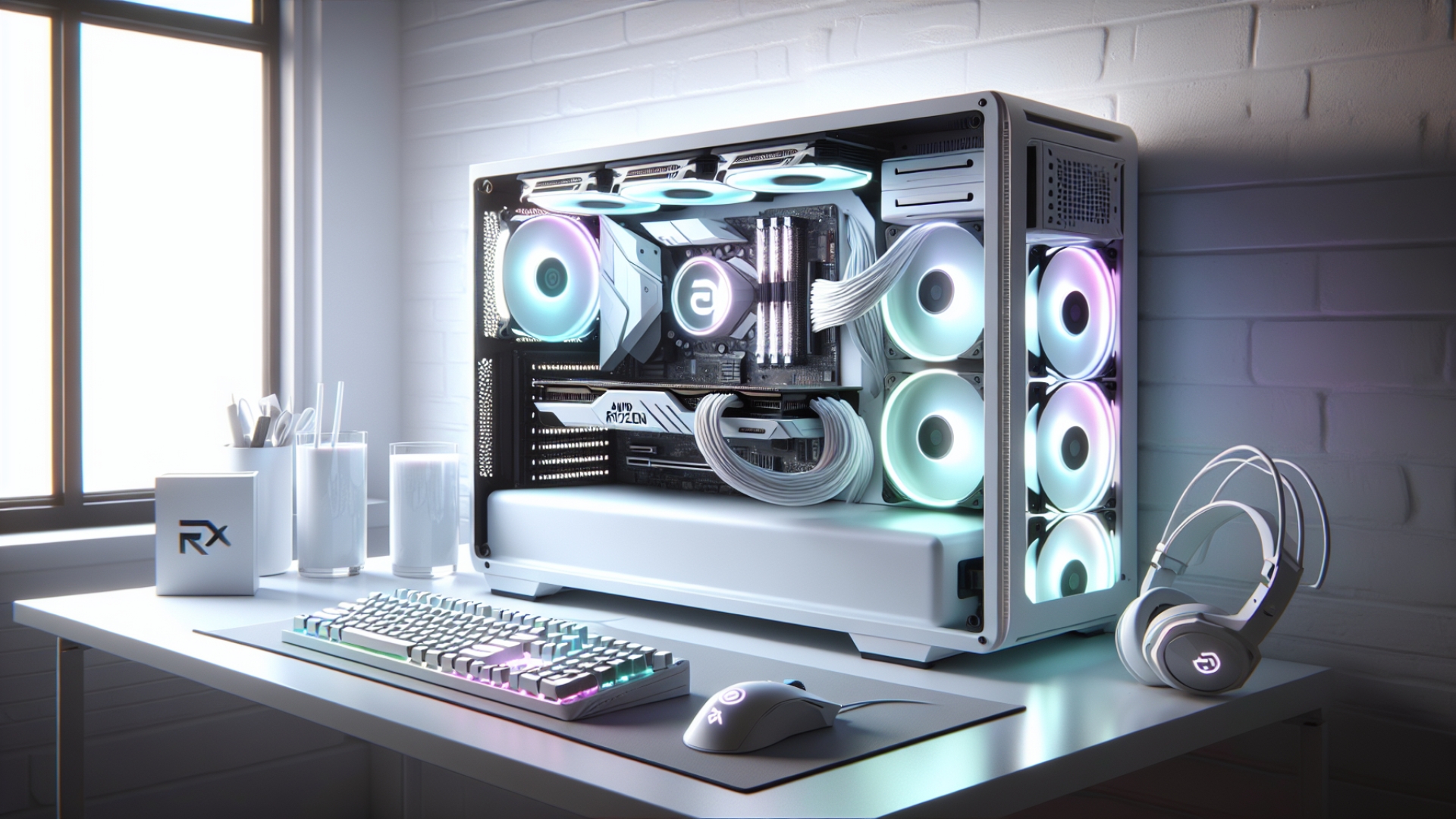 Building a High-Performance White Gaming PC: AMD Ryzen 9800X3D & RTX 5070 Ti