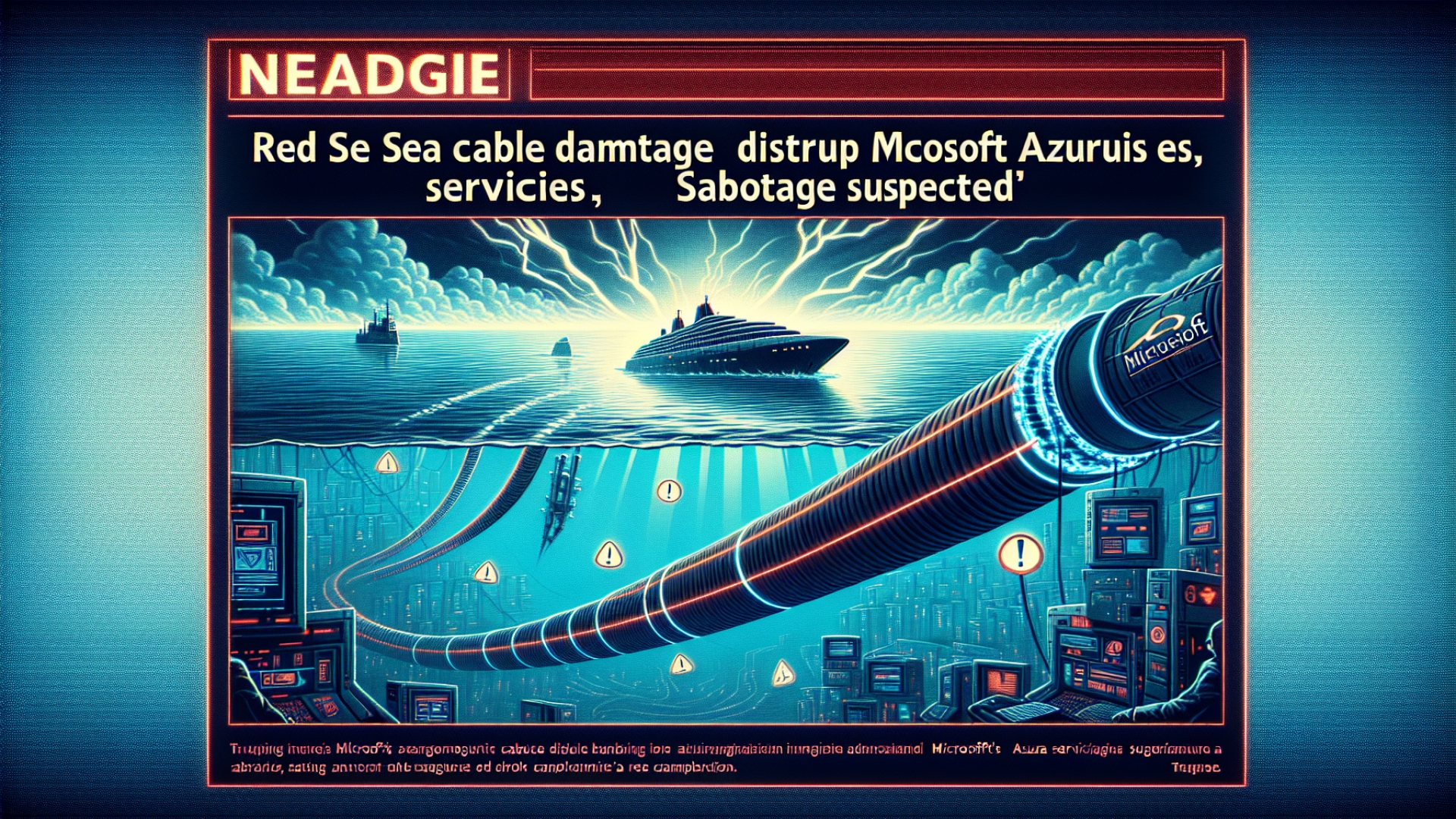 Red Sea Cable Damage Disrupts Microsoft Azure Services, Sabotage Suspected