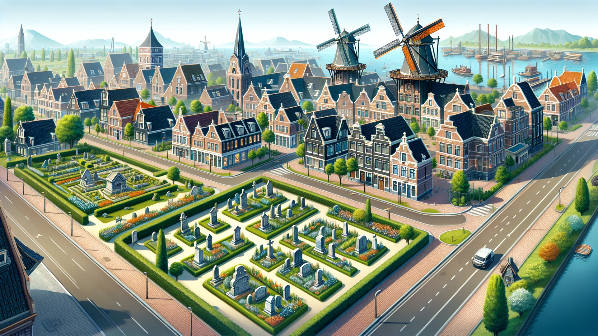 Cities: Skylines 2 Receives Free Netherlands Region Pack, Featuring Authentic Dutch Architecture and a Highly Detailed Cemetery