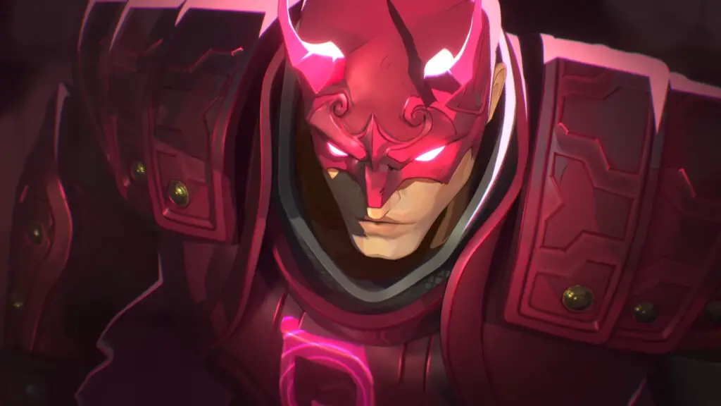 Marvel Rivals Season 4: A close-up shot of Daredevil, looking up slightly with a determined facial expression under his mask.