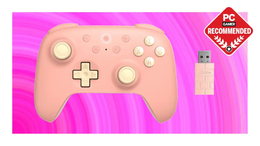 The 8BitDo Ultimate 2C wireless controller floats in a void.