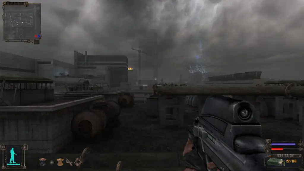 Overlooking the Chornobyl power plant.