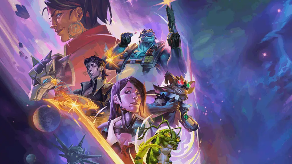 The cast of Starfinder: Afterlight posed heroically for the game's key art.