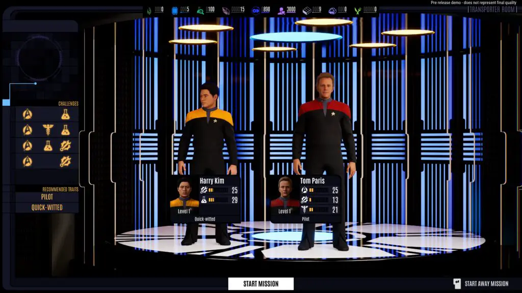 The away team waiting for transport