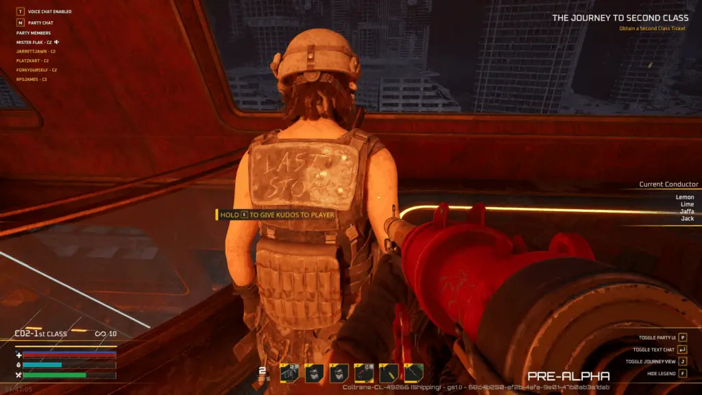 Armour engraved with 'Last Stop'.