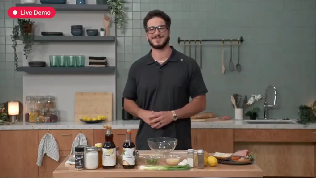 A screenshot from Meta Connect 2025, demonstrating the Ray-Ban Meta Smart Glasses