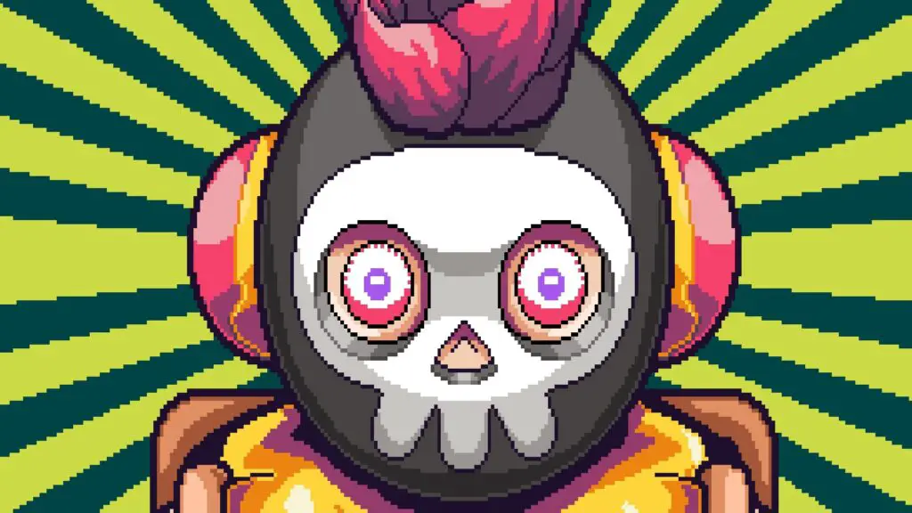 Petaka freaks out against a green background.