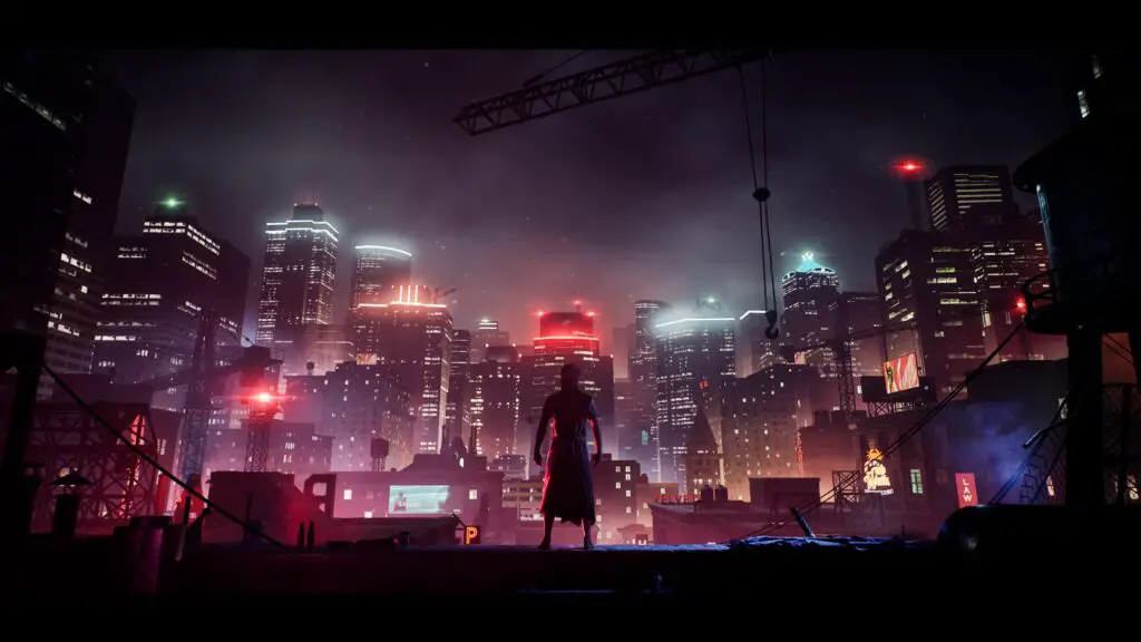 Phyre looking out over Seattle