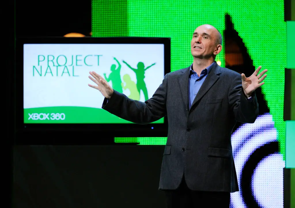 Peter Molyneux looking ahead, seemingly talking about the future of technology.