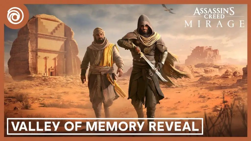 Screenshot from the Assassin's Creed Mirage: Valley of Memory Reveal Stream on YouTube, featuring Dr. Abdulrahman Alsuhaibani.
