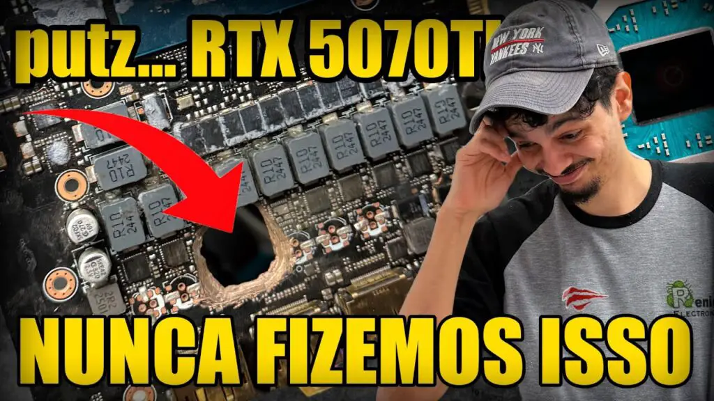 RTX 5070TI COM BURACO - EXPERIENCIA MALUCA DO CANAL. - YouTube