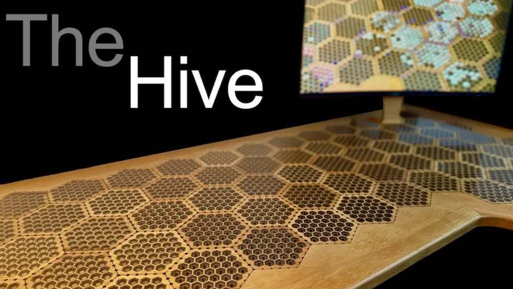The Hive: Building a beehive simulation desk - YouTube