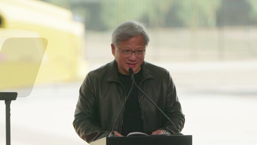 A promotional image depicting the NVIDIA Blackwell chip production, possibly from TSMC Arizona's celebration event, symbolizing the groundbreaking moment in US chip manufacturing for AI and GPU technology.