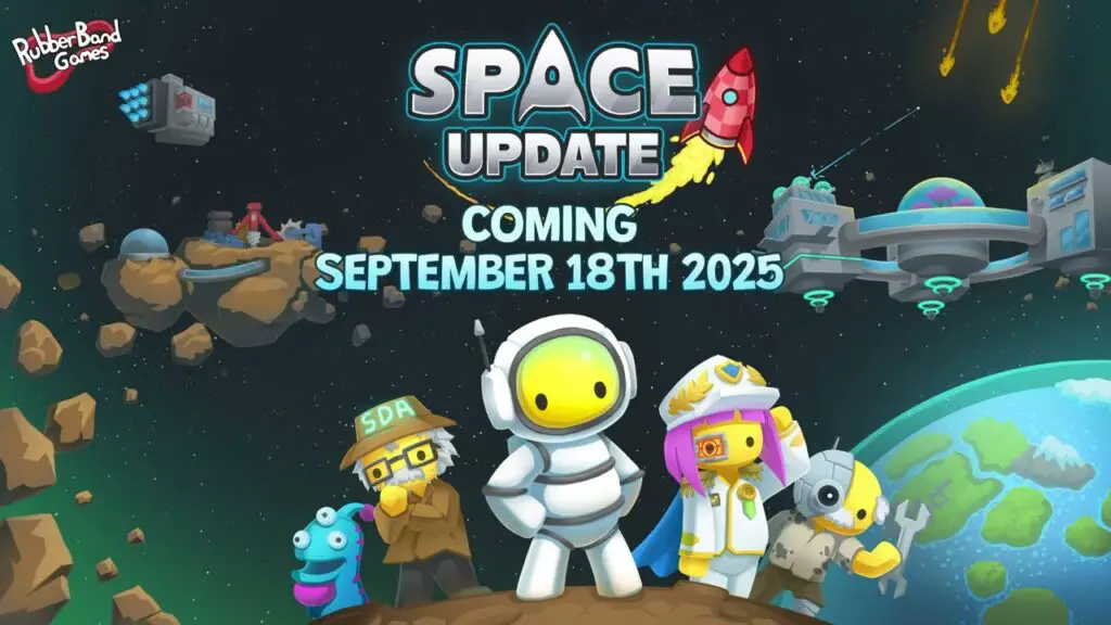 Wobbly Life 1.0 Space Update gameplay screenshot, showcasing new cosmic environments and space exploration.