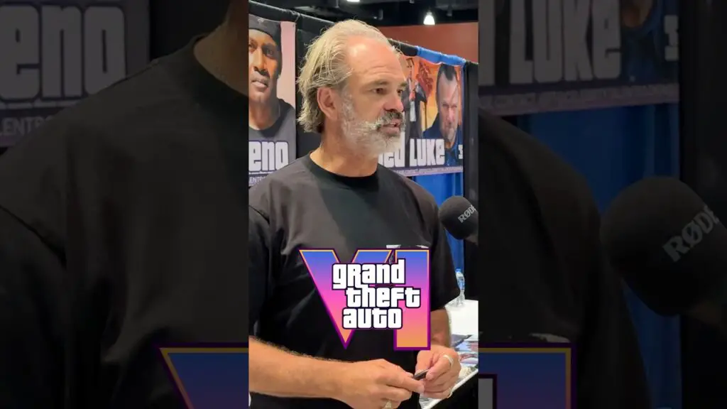 Steven Ogg, the actor behind Trevor from GTA 5, shares his thoughts on GTA 6 in a video still.