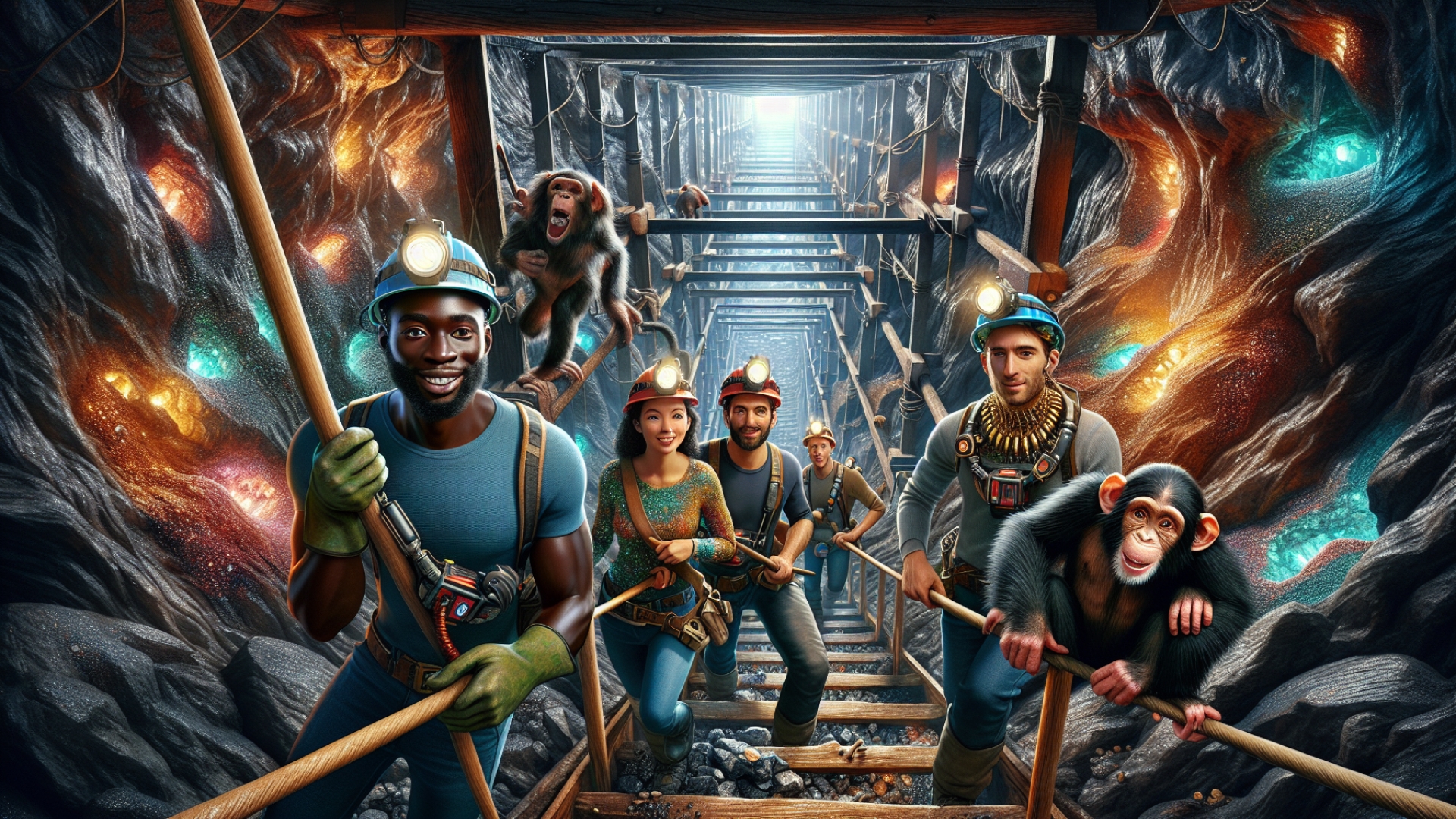 Keep Digging: This Cheap Co-op Sim Lets You Mine Deep with Friends (and Chimps)