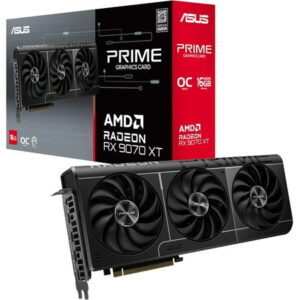Asus Prime-Rx9070xt-O16g Prime Radeon Rx 9070 Xt Oc Edition Graphics Card ,pcie 5.0, Hdmi/dp 2.1, 2.5-Slot Design
