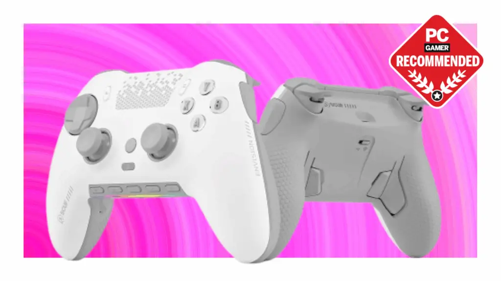 Scuf Envision Pro Wireless on a pink background