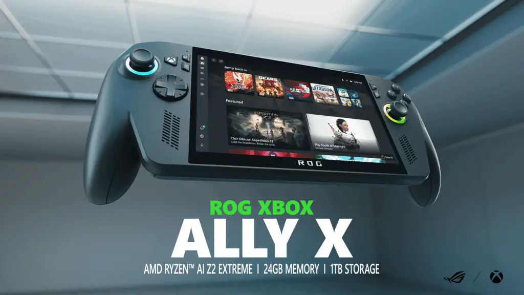 Microsoft x Asus ROG Ally X handheld