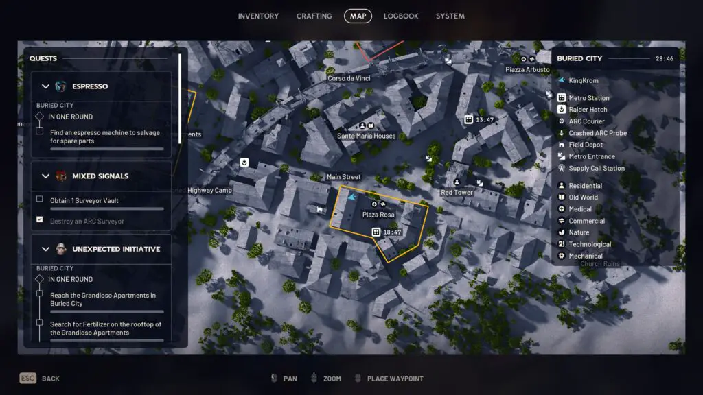 Arc Raiders Espresso location