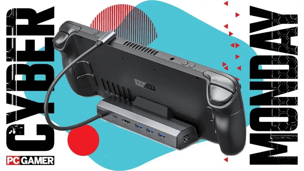 JSAUX Upgraded Docking Station for Steam Deck with HDMI, Ethernet, and USB ports