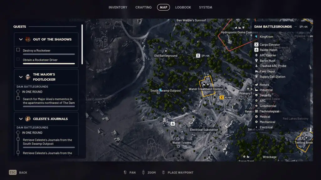 Arc Raiders Celeste's Journals - First location