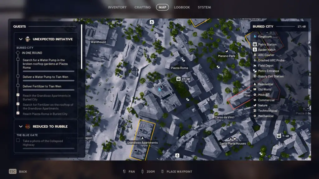 Arc Raiders Unexpected Initiative - Water pump location