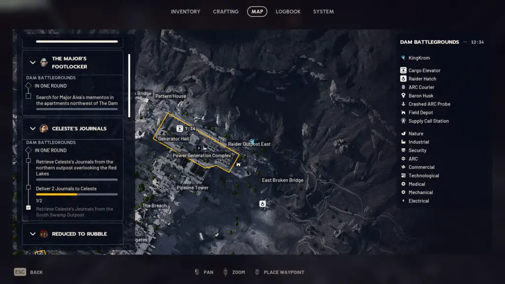 Arc Raiders Celeste's Journals - Second location