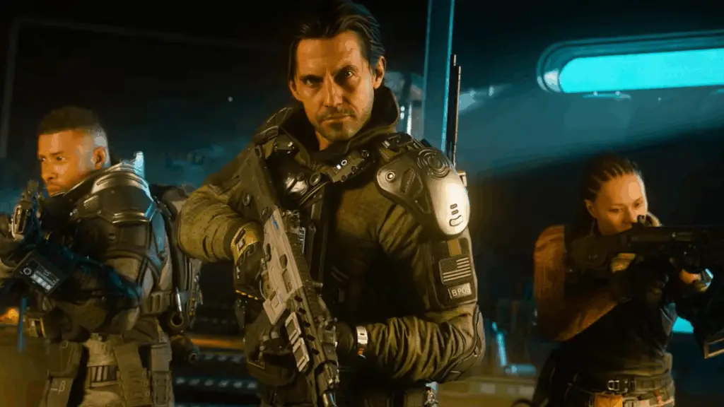 An in-game screenshot showcasing the intense action of Call of Duty: Black Ops 7's new Endgame multiplayer mode.