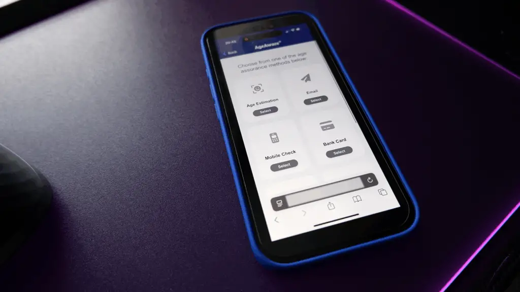 The AgeAware demonstration video on an iPhone.